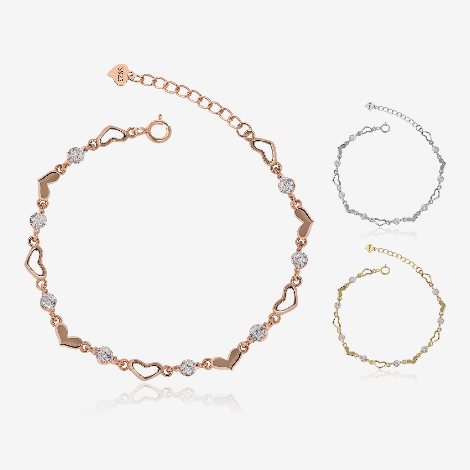 Radiant Hearts Bracelet