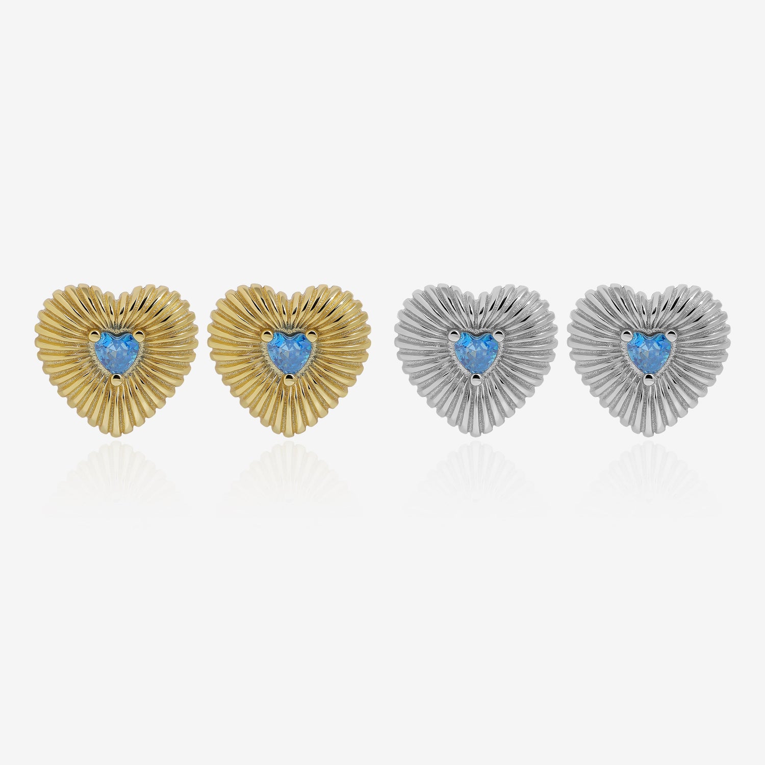 Ocean Heart Earrings