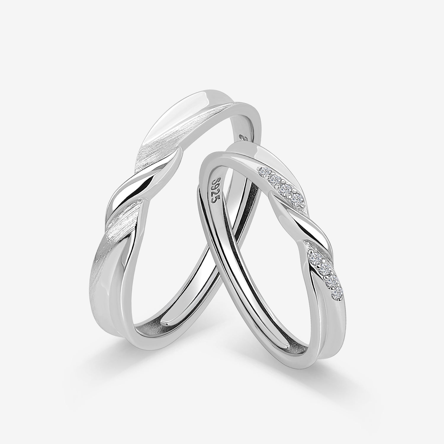 Eternal Embrace Couples' Rings
