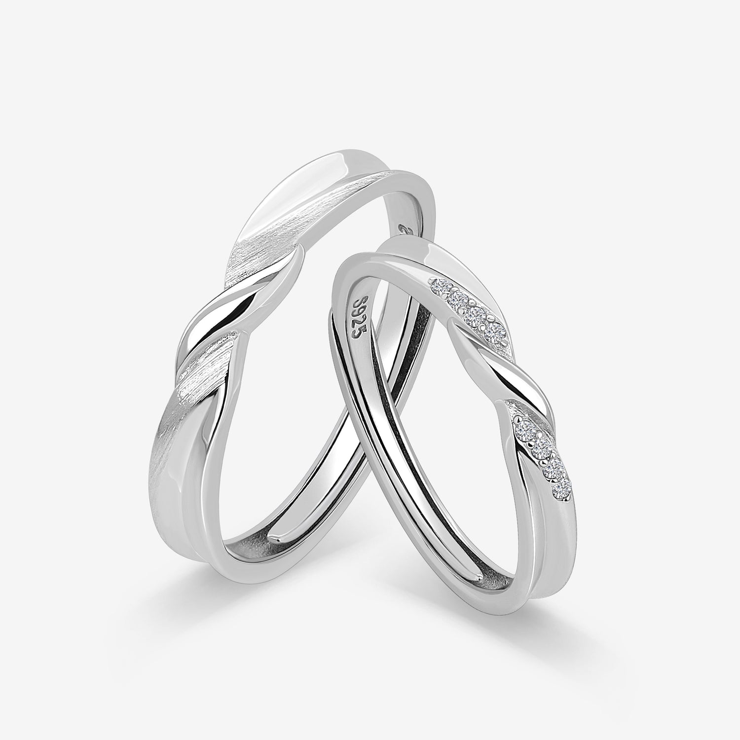 Eternal Embrace Couples' Rings