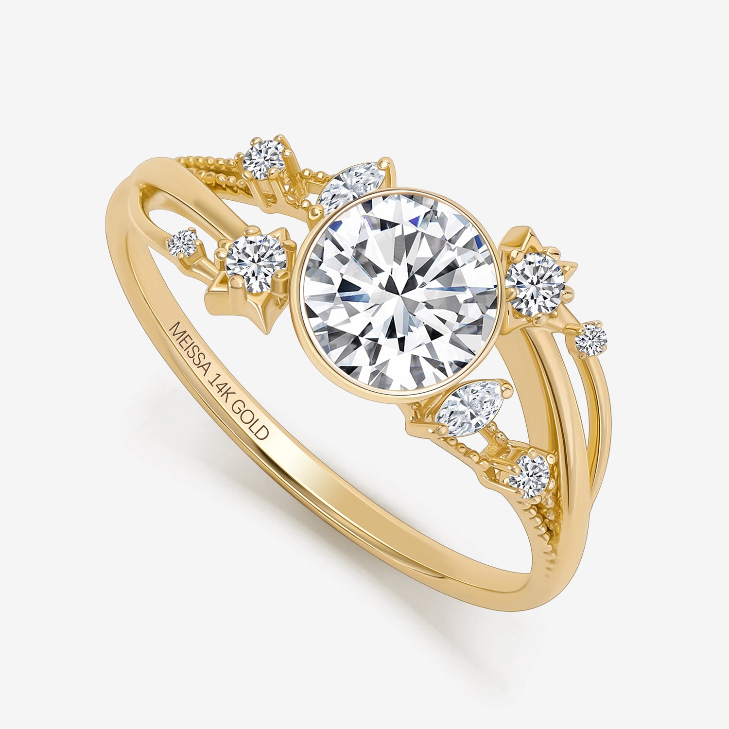 Nebula Shine Round Ring