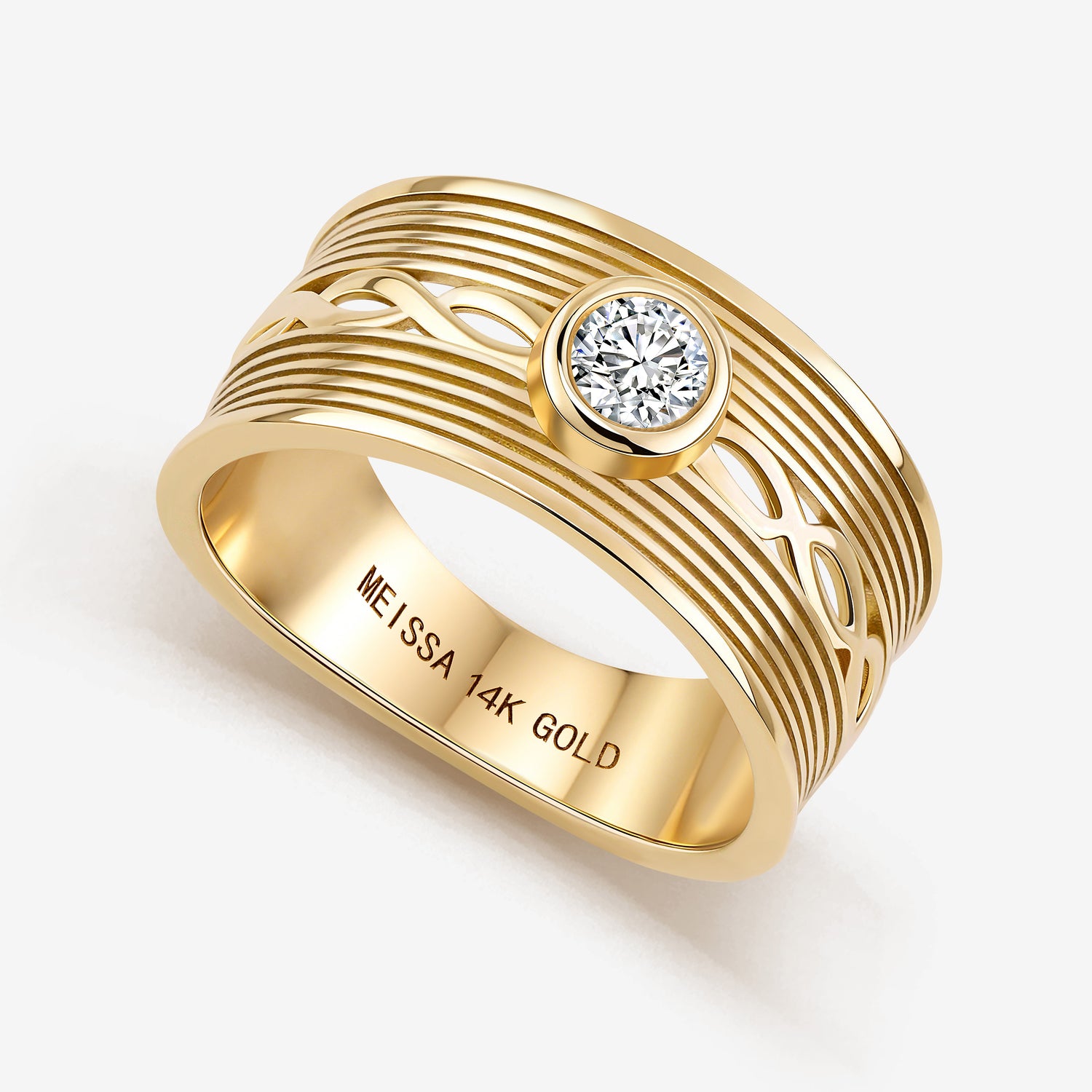 Eternal Weave Ring in Solid Gold