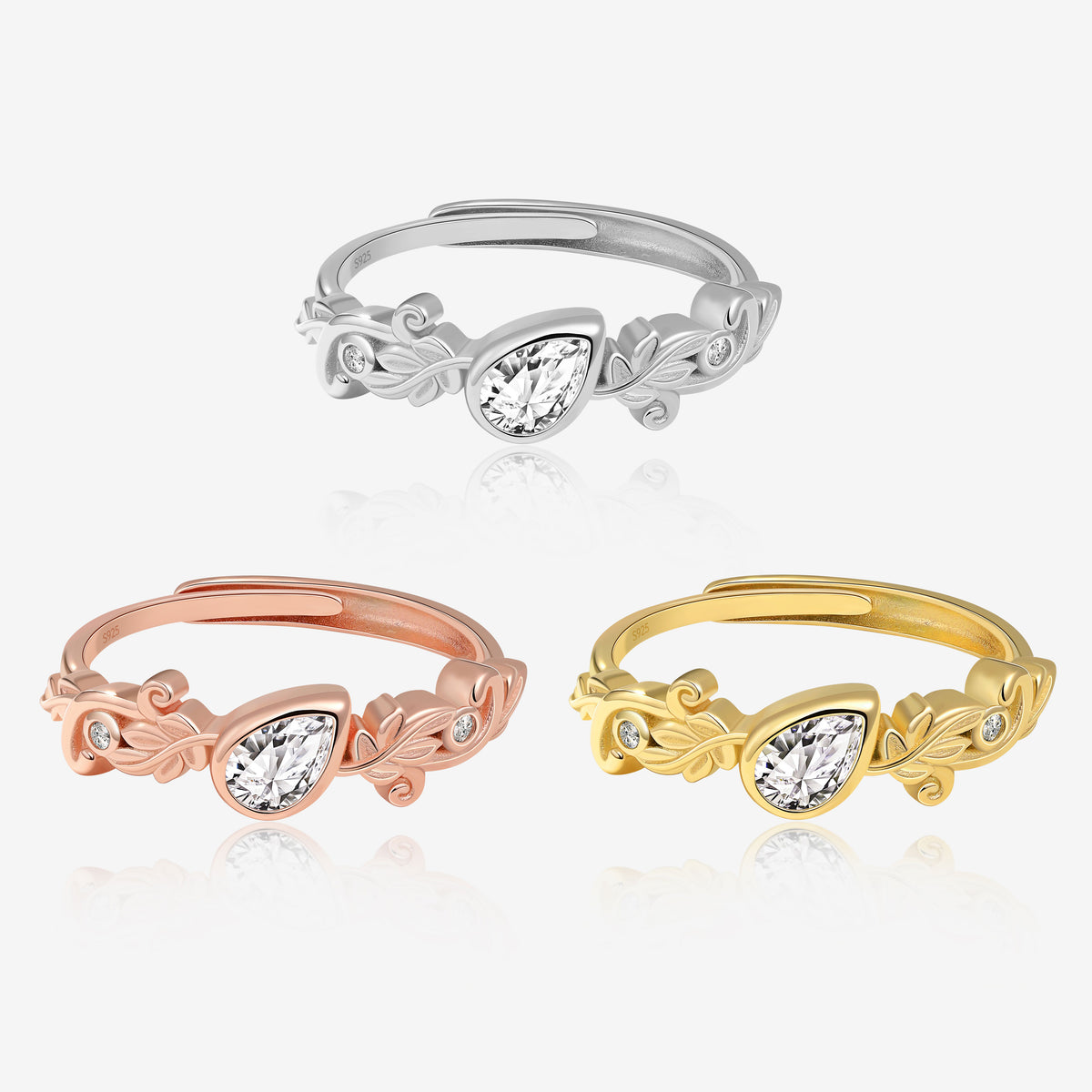 Pear Leaf Ring