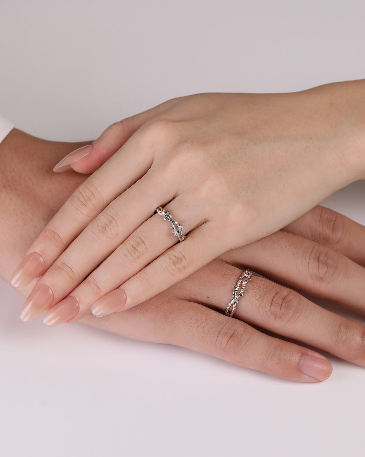 Eternal Vines Couples' Rings