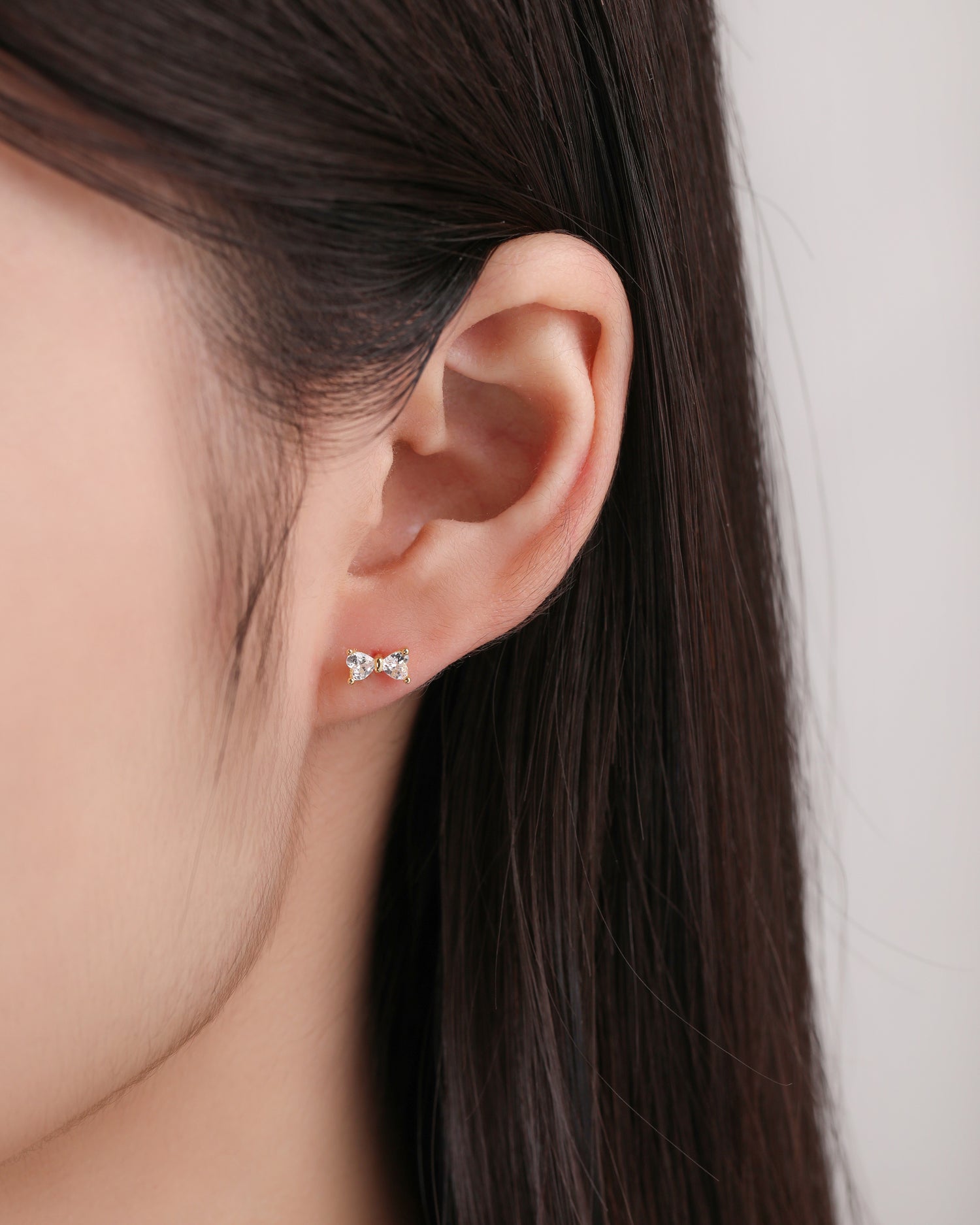 Mini Bow Screw Back Earrings