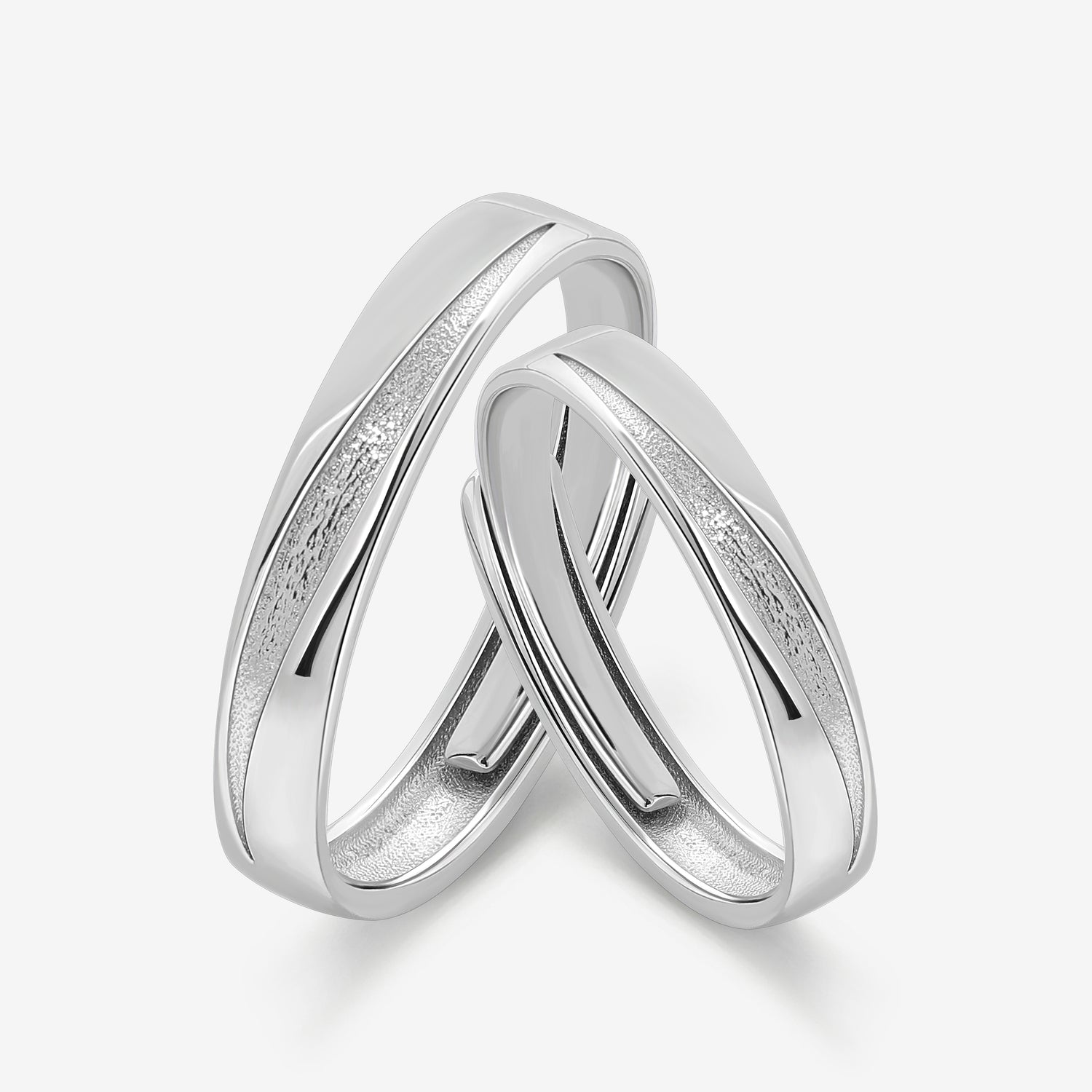 Eternity Flow Couples' Rings