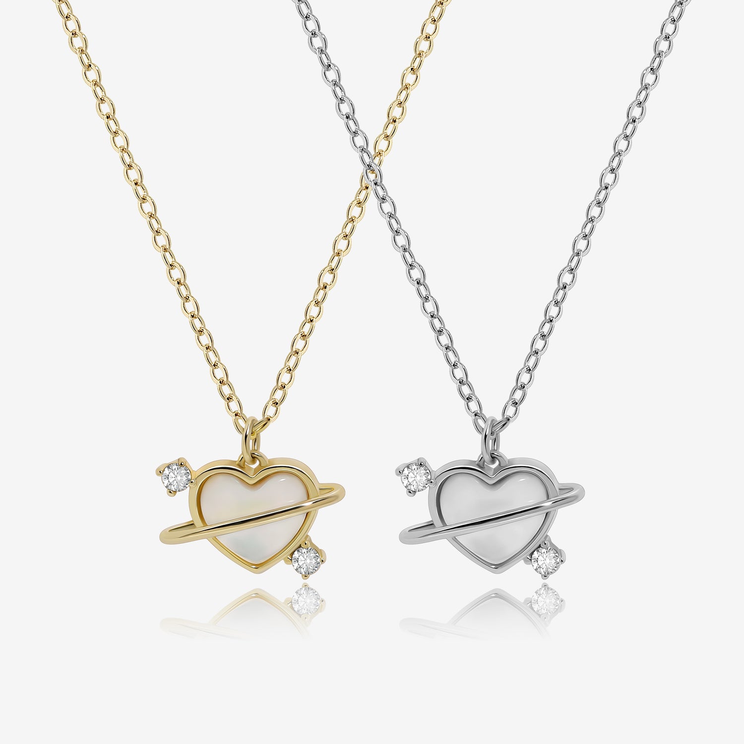 Heart Orbit Necklace