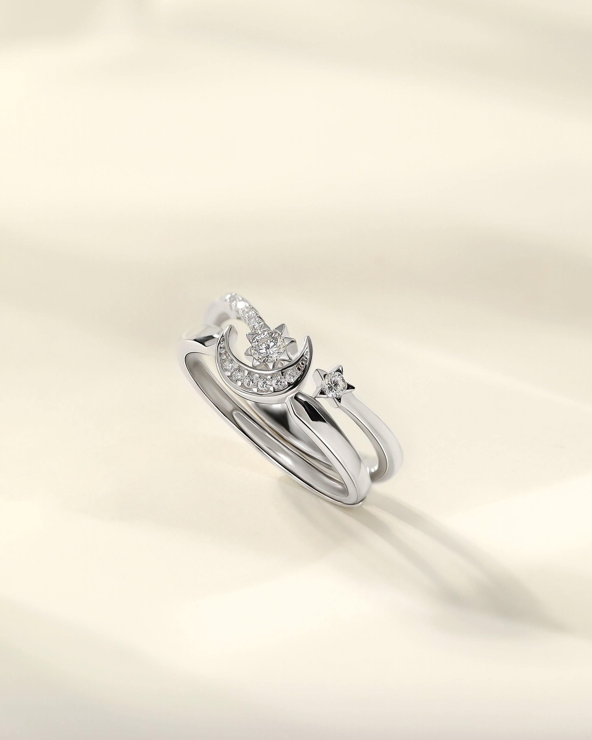 Moon and Star Ring Set – MEISSA