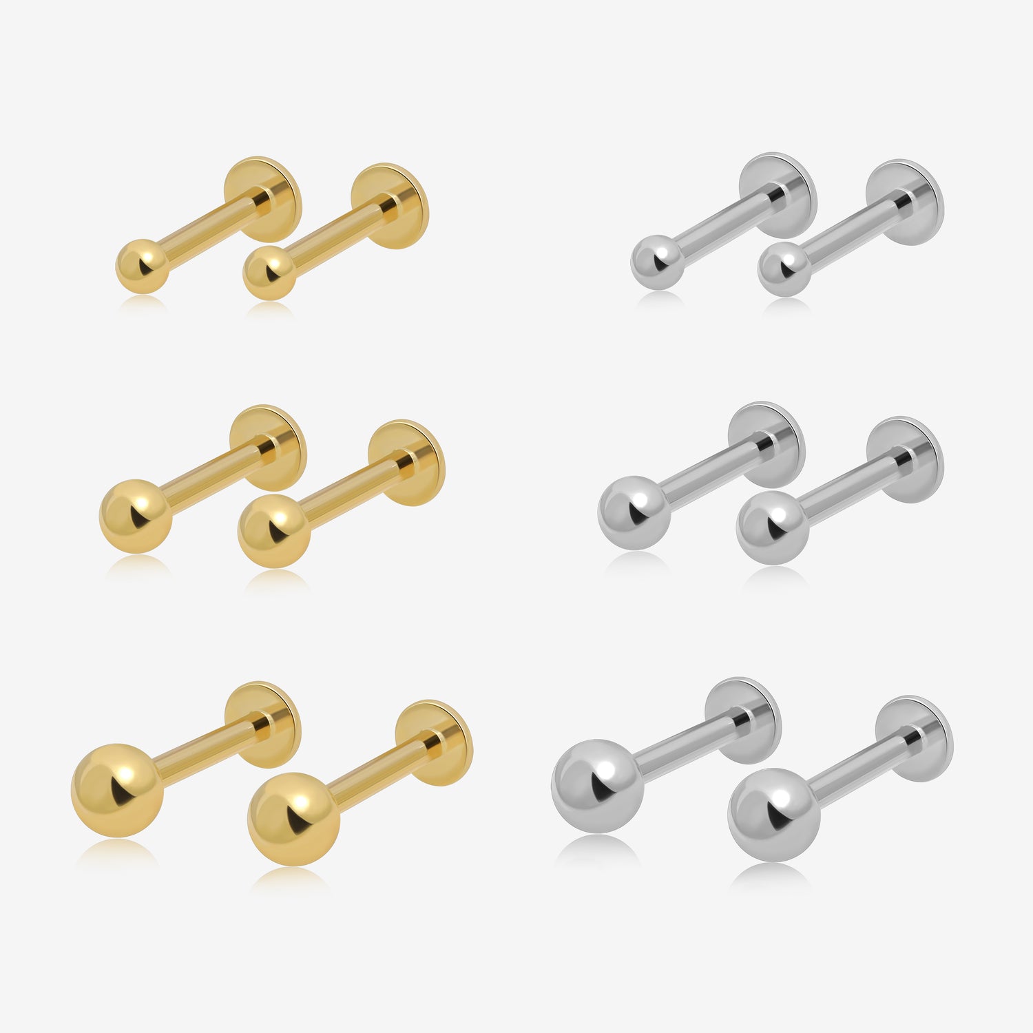 Classic Dot Screw Back Earrings