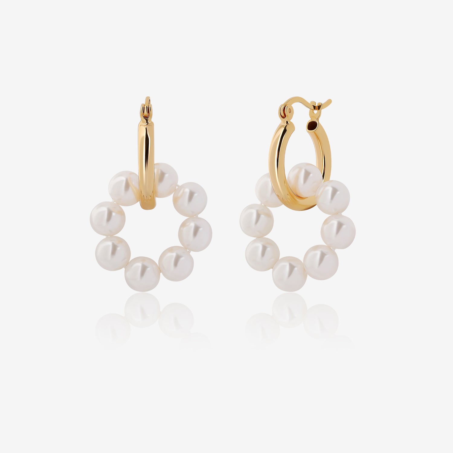 2-in-1 Pearl Hoops