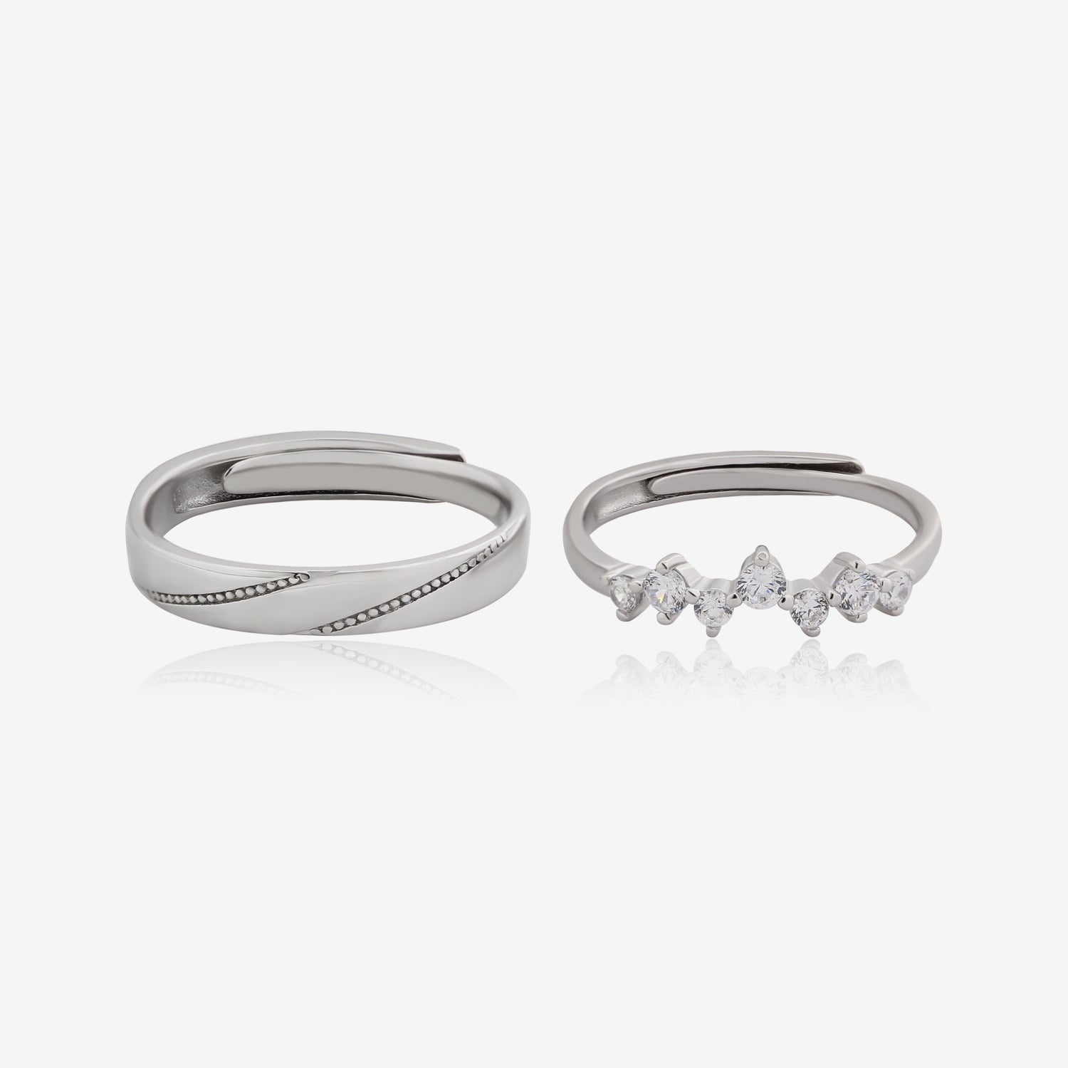 Love Just the Way You Are Couples' Rings