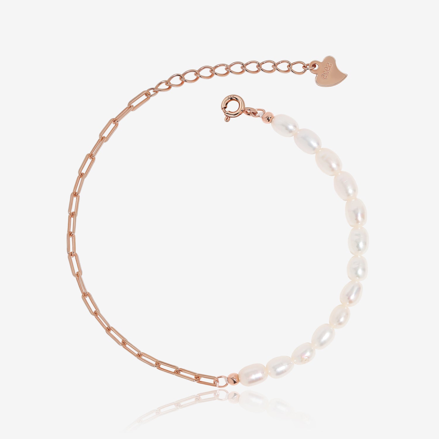 Paperclip Pearl Bracelet