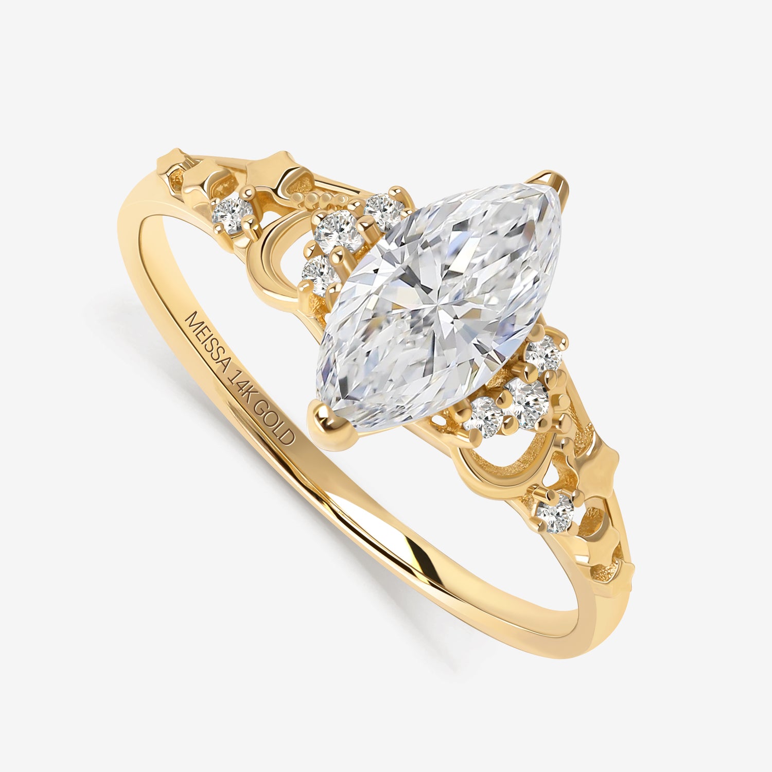 Astral Tiara Marquise Ring