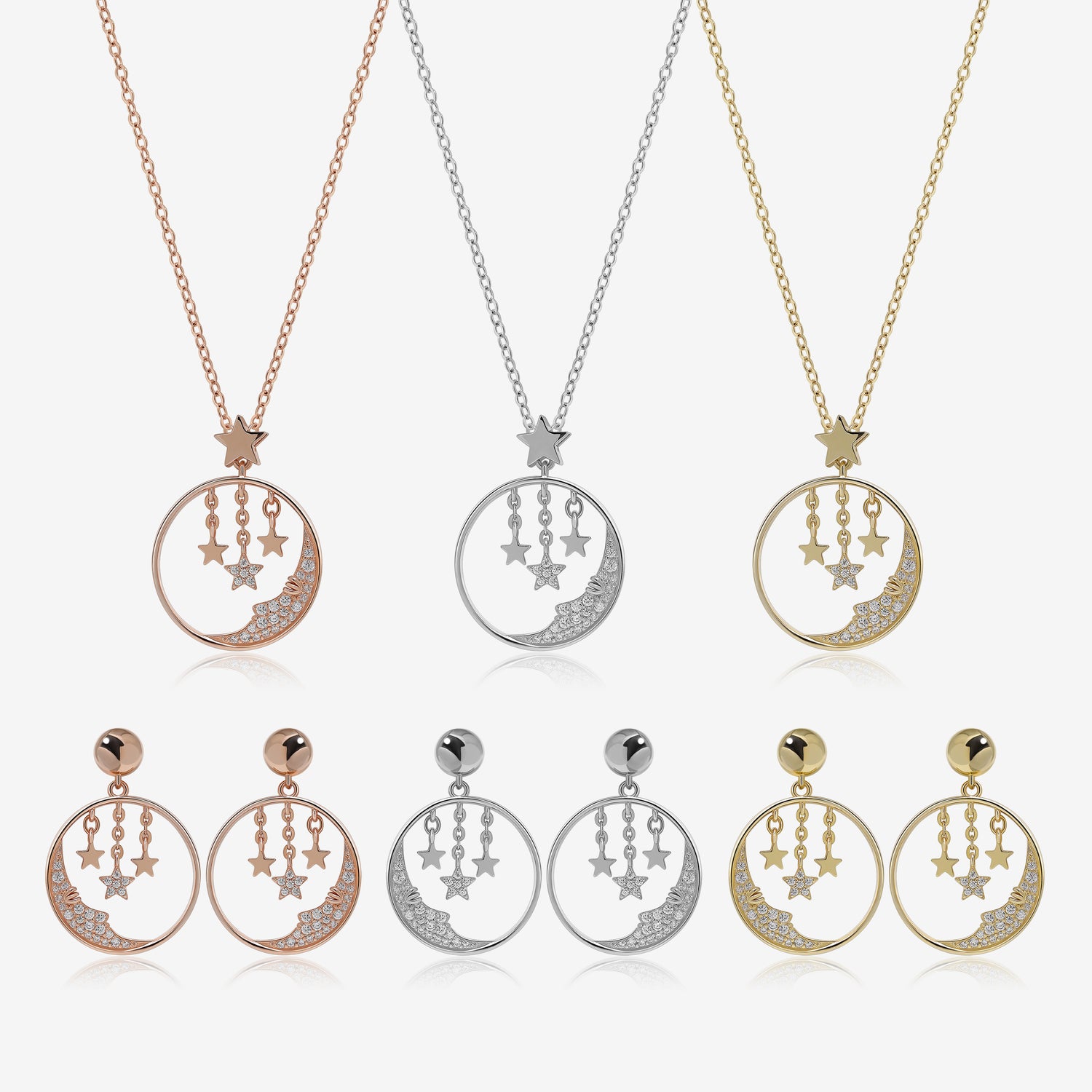 Starlit Dreams Earrings & Necklace Jewelry Set