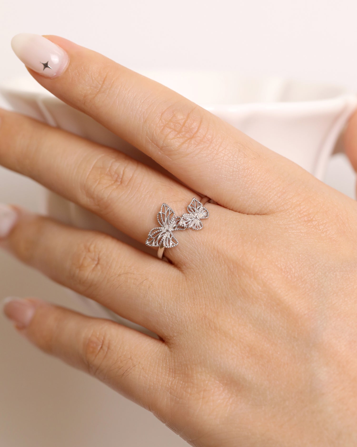Twin Butterfly Ring