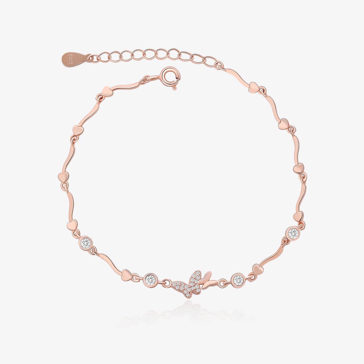 Heart Butterfly Bracelet