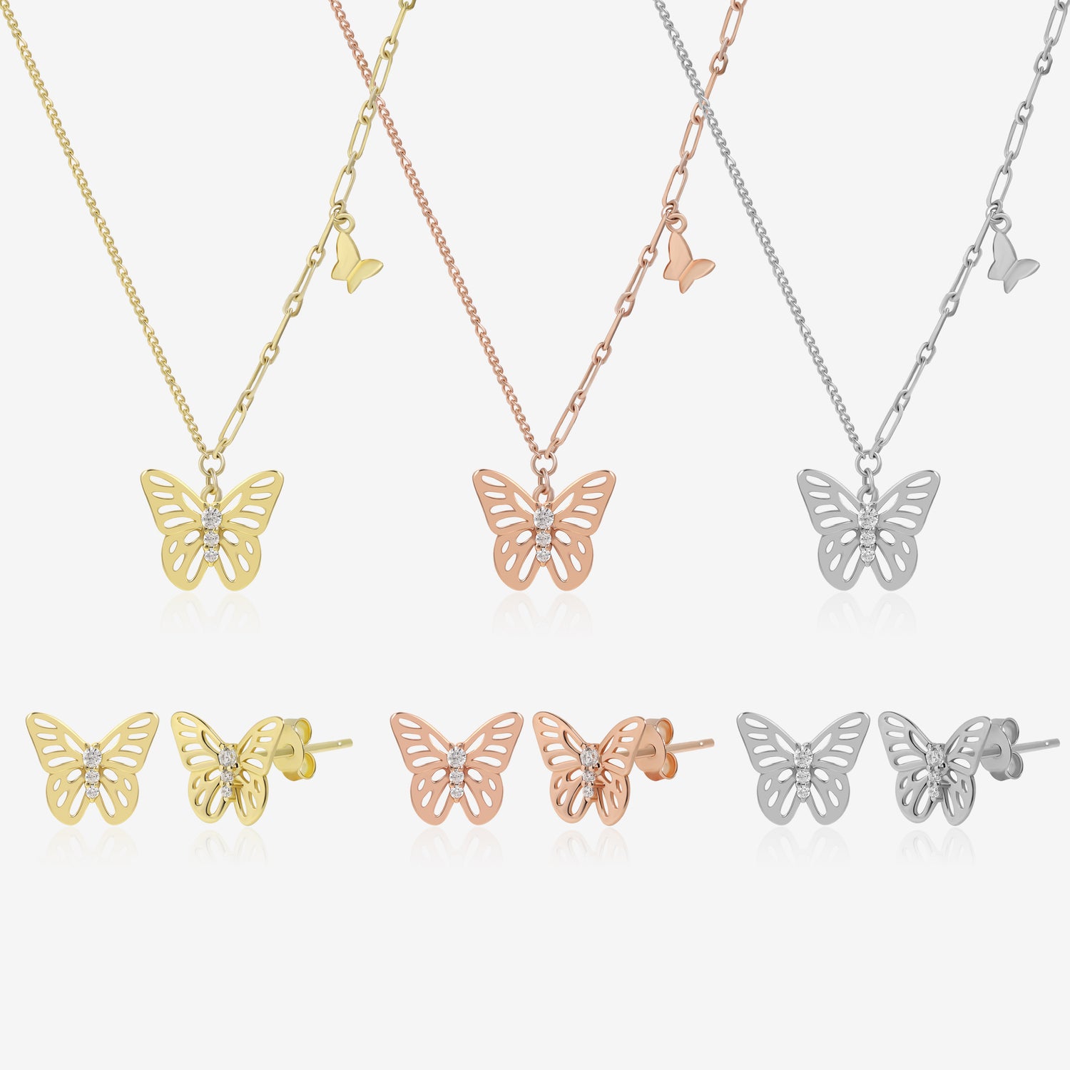 Dreamy Spring Butterfly Jewelry Set
