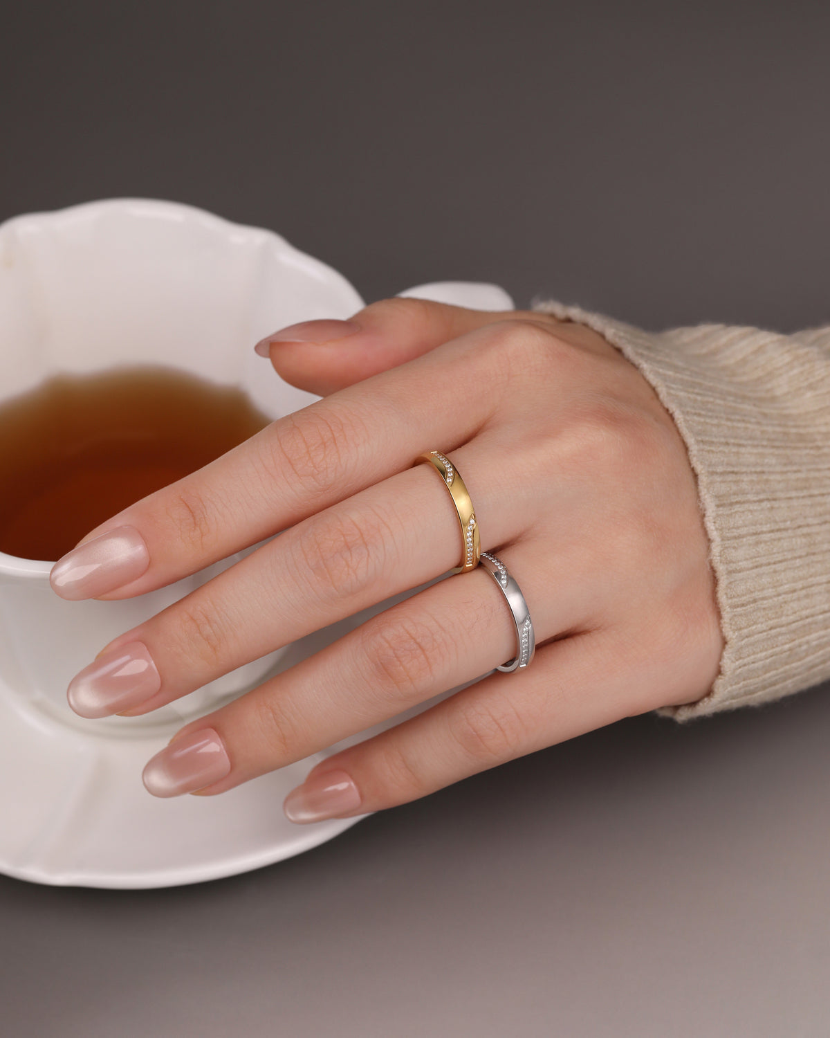 Radiant Curve Ring