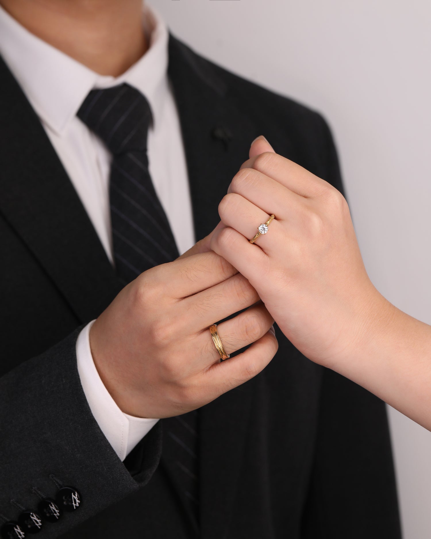 Perfect Harmony Couples' Rings in Stainless Steel