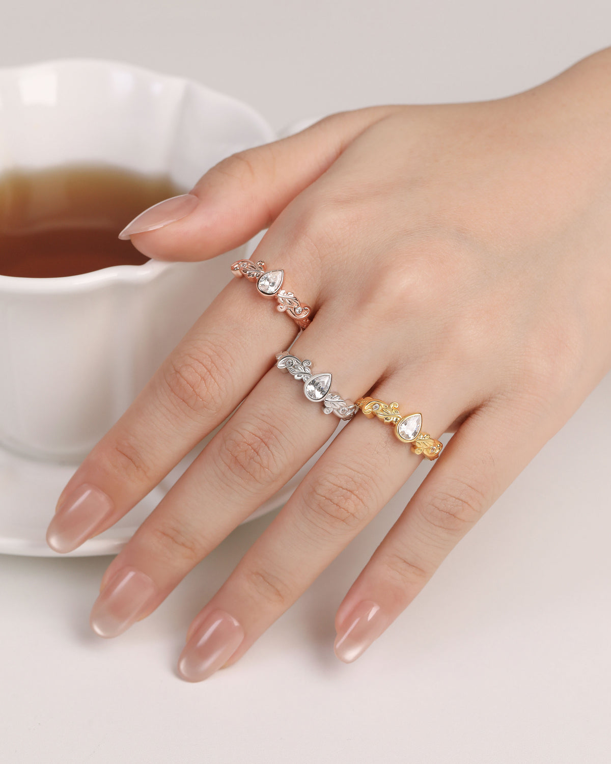 Garden Pear Ring
