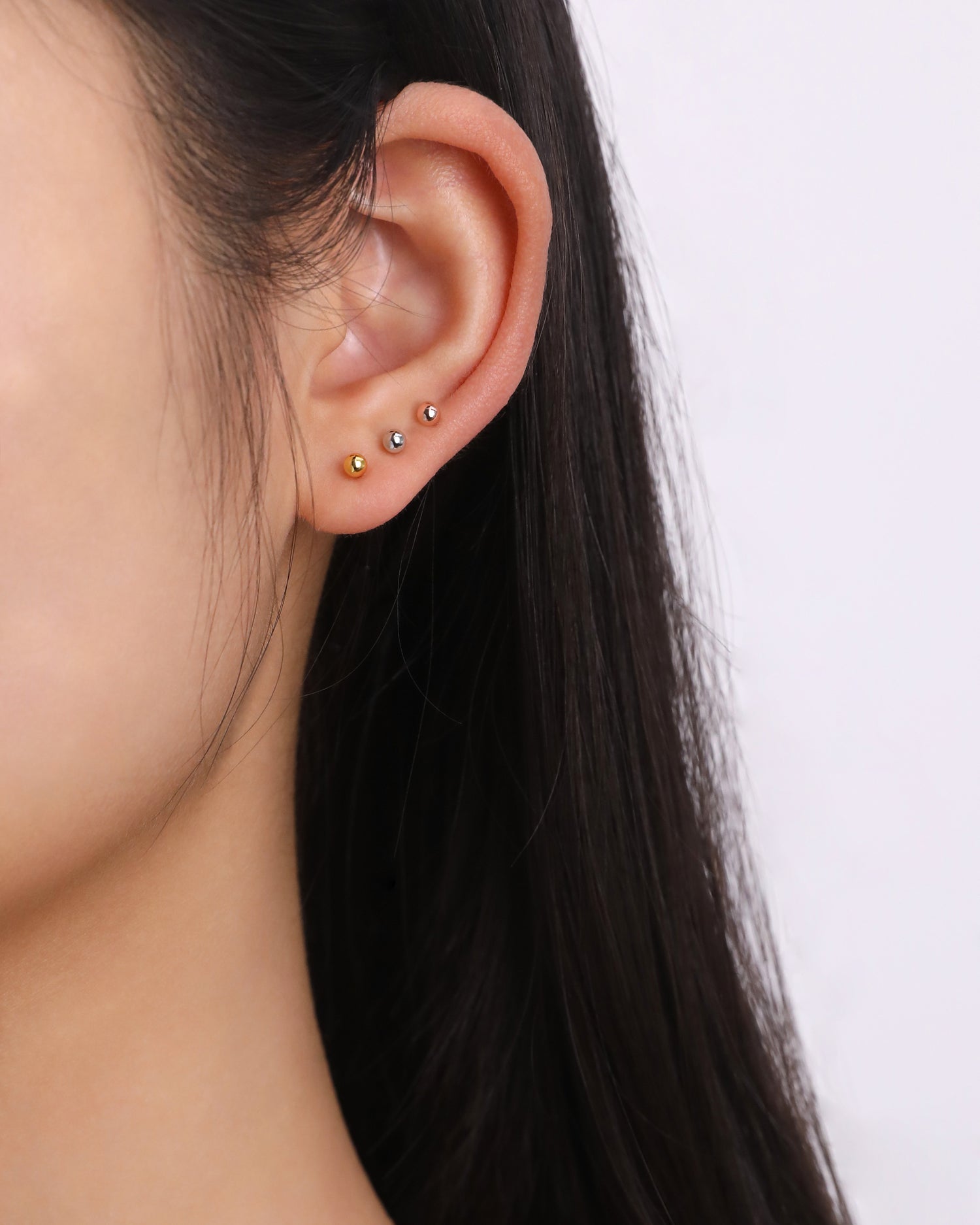 Simple Ball Screw Back Earrings