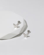 Butterfly earrings from Spring Meadow Earrings Set in 925 sterling silver with ball backs.