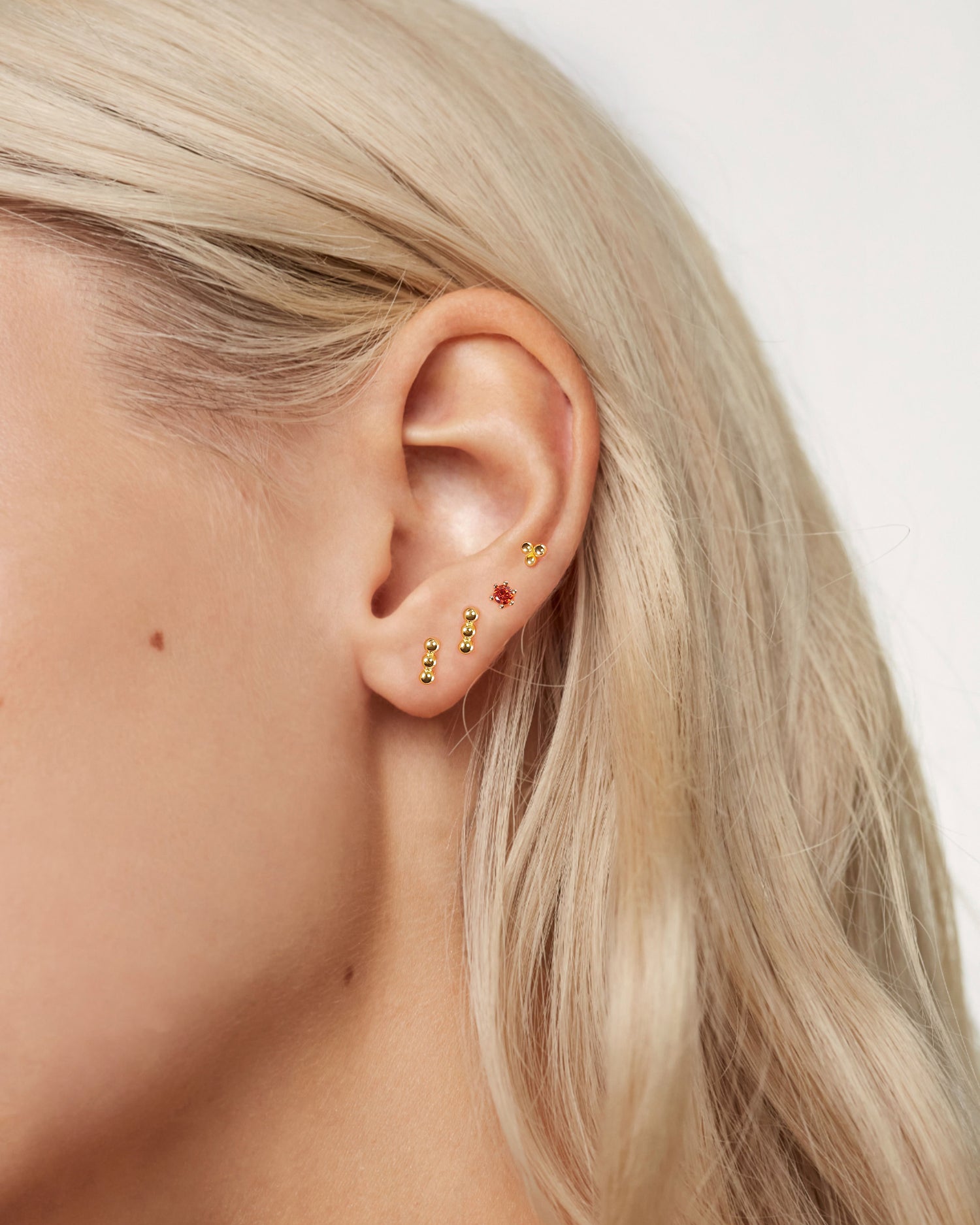 Little Beads Screw Back Earrings