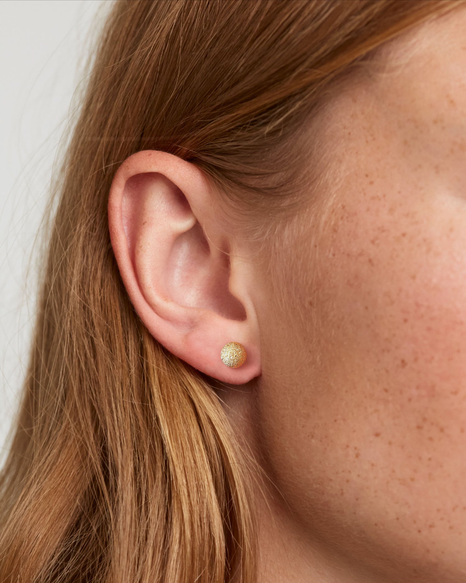 Shimmering Orb Screw Back Earrings