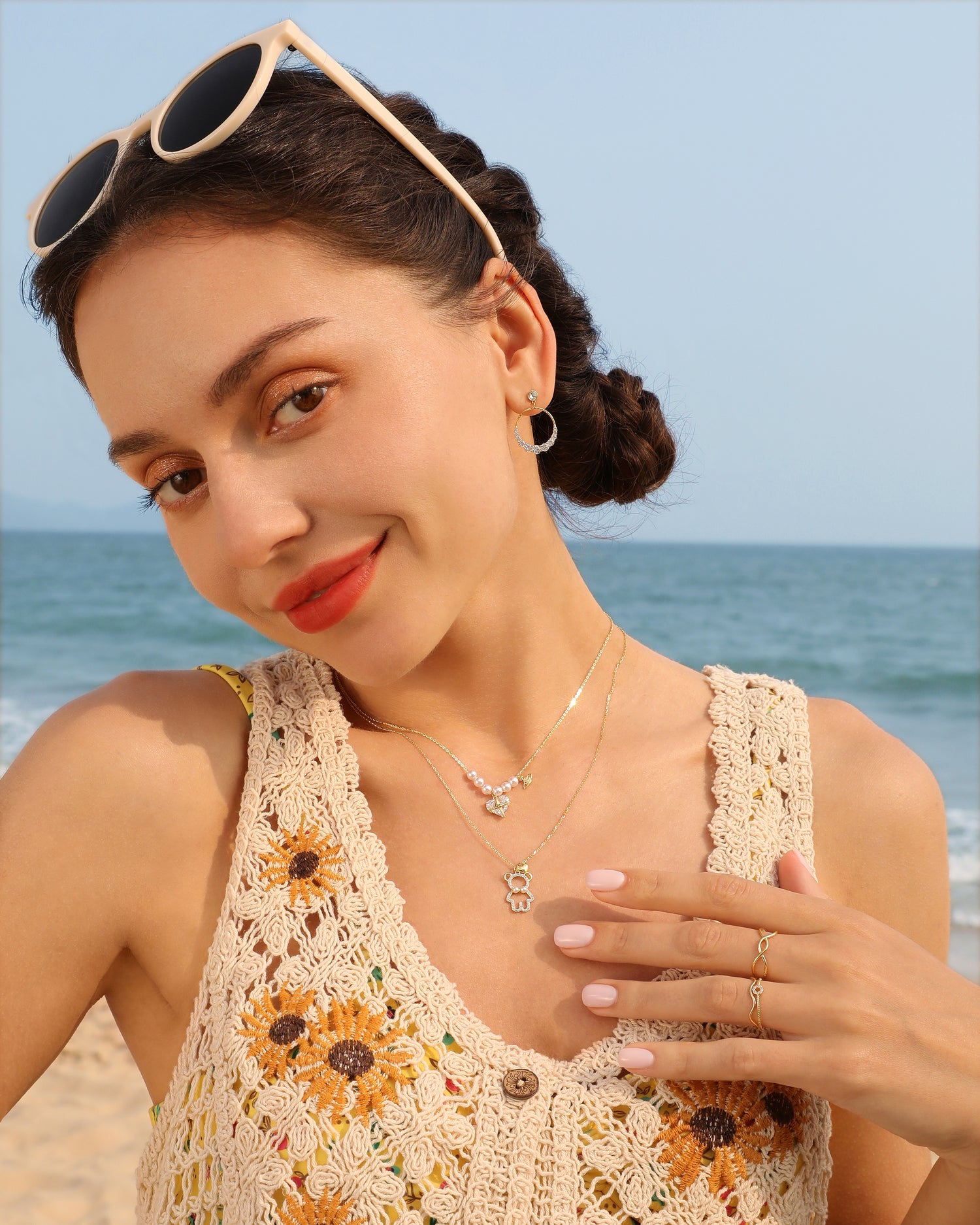 Pearl Bear Necklace