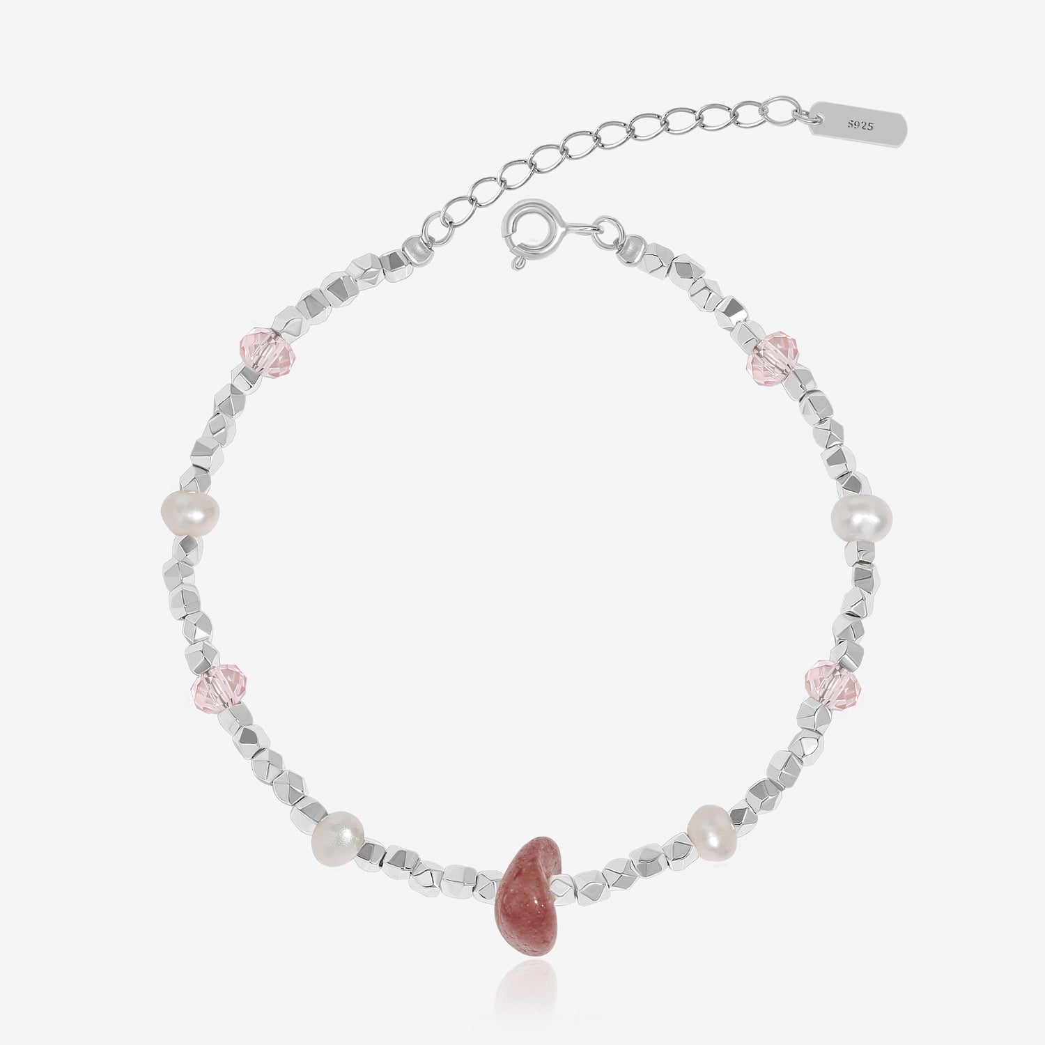 Strawberry Quartz Summer Bracelet