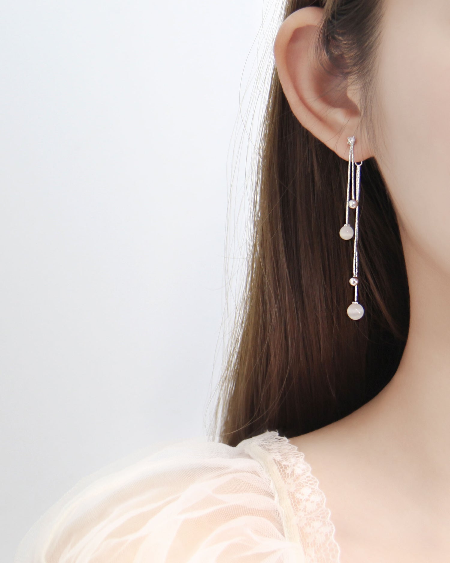 Cat's Eye Stone Changeable Earrings