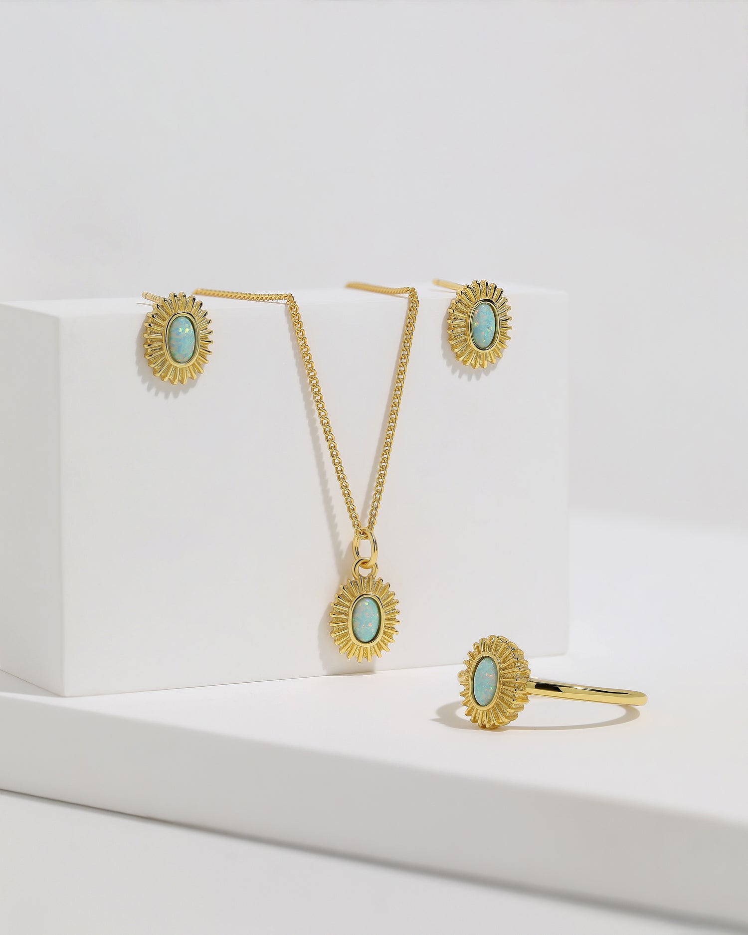 Sunflare Opal Necklace