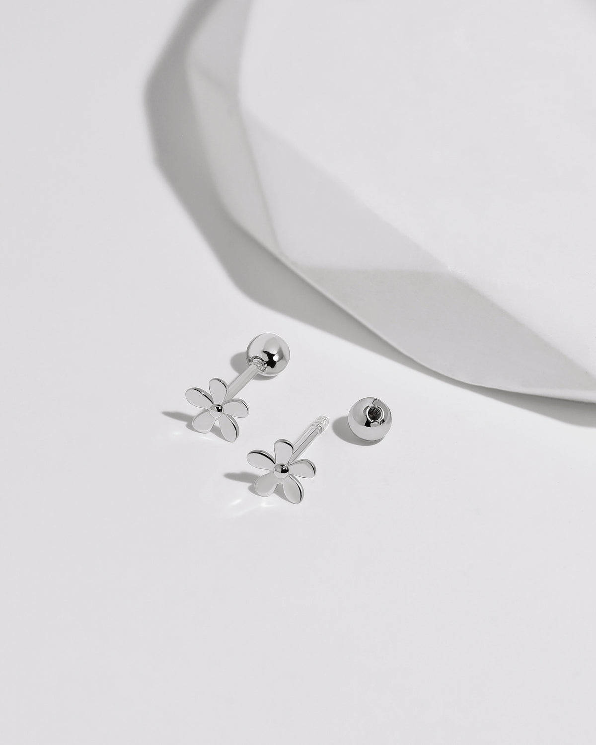 Flower earrings from Spring Meadow Earrings Set in 925 sterling silver with ball backs.