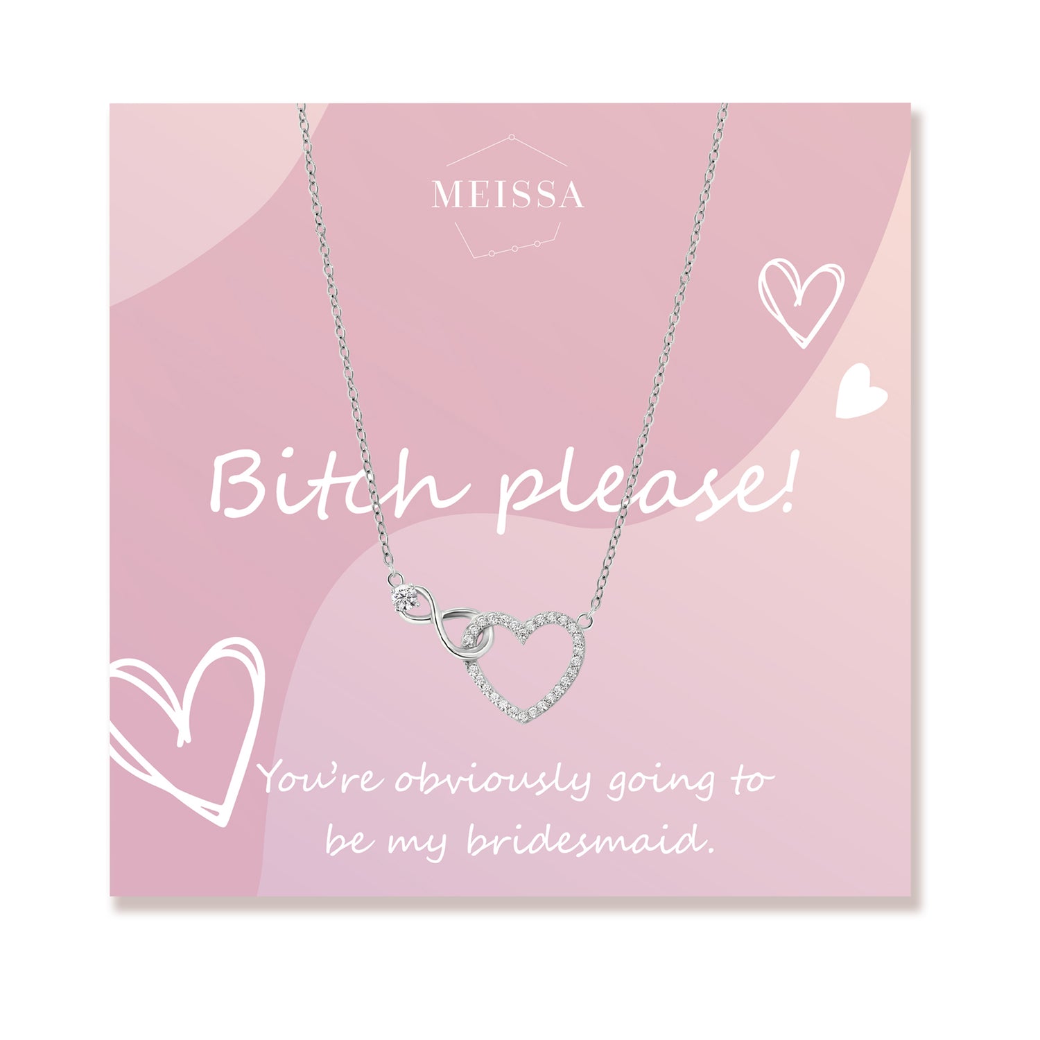 Bitch Please Bridesmaid Necklace