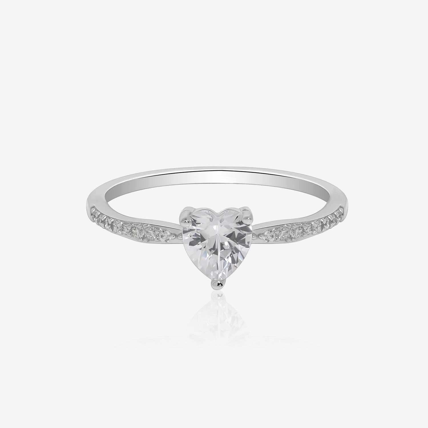 Heart Spark Diamond Ring