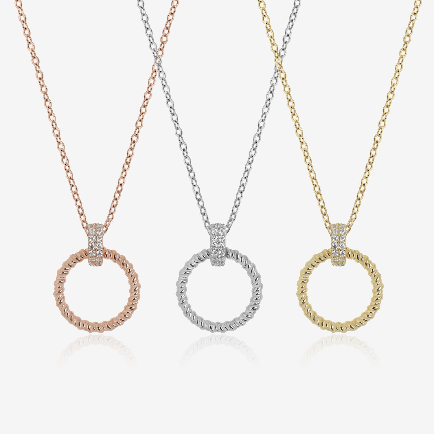 Diamond Circle Necklace