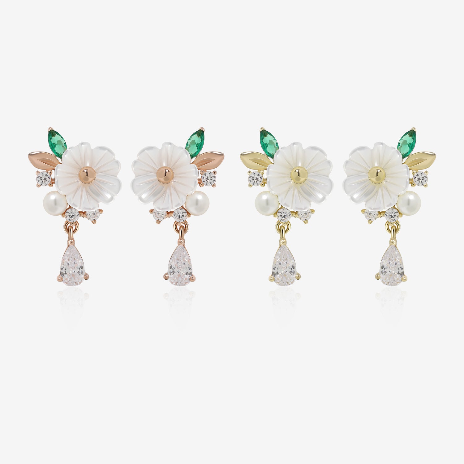 Springtime Dew Pearl Earrings