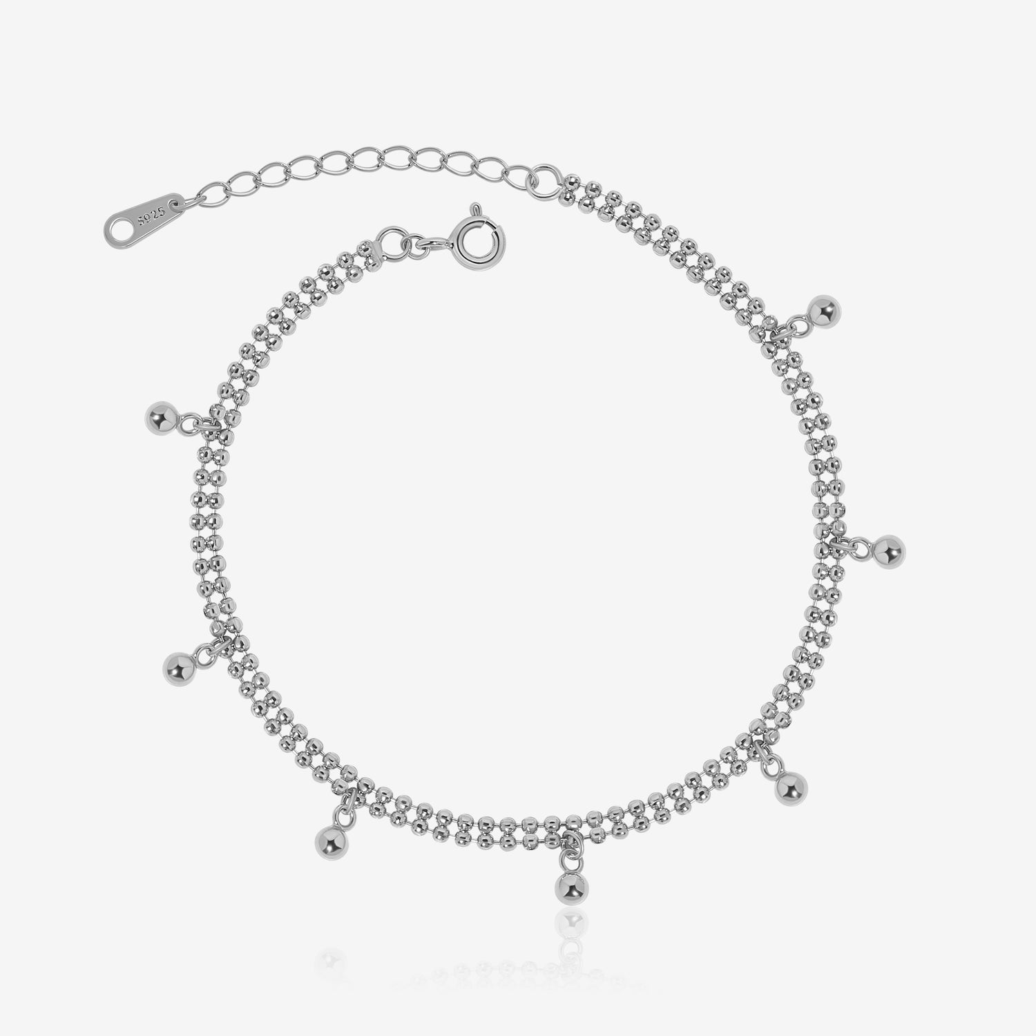 Petite Beads Charm Anklet