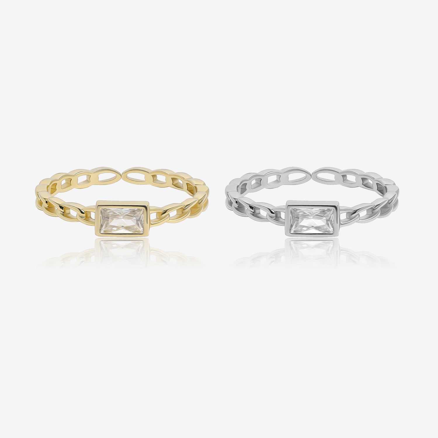 Minimalist Baguette Diamond Ring