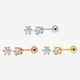 Simple Diamond Screw Back Earrings