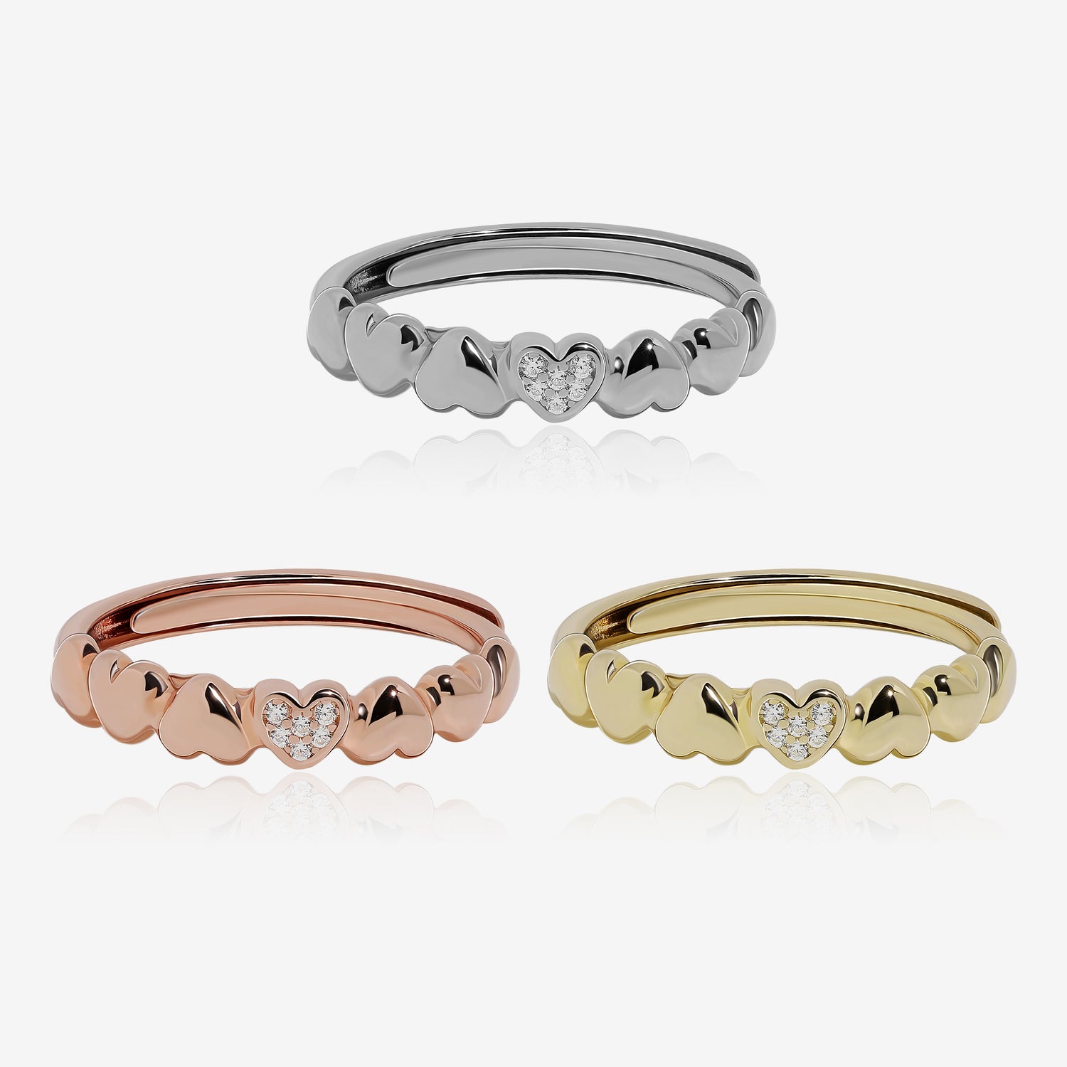Precious Hearts Ring