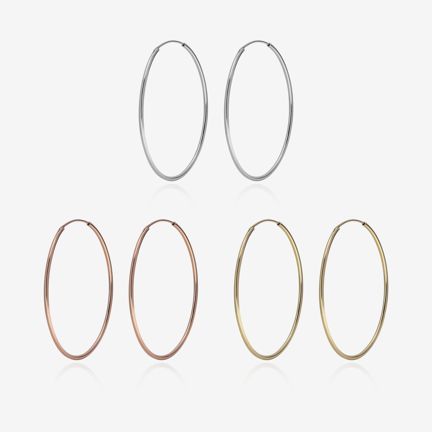Featherlike Hoop Earrings