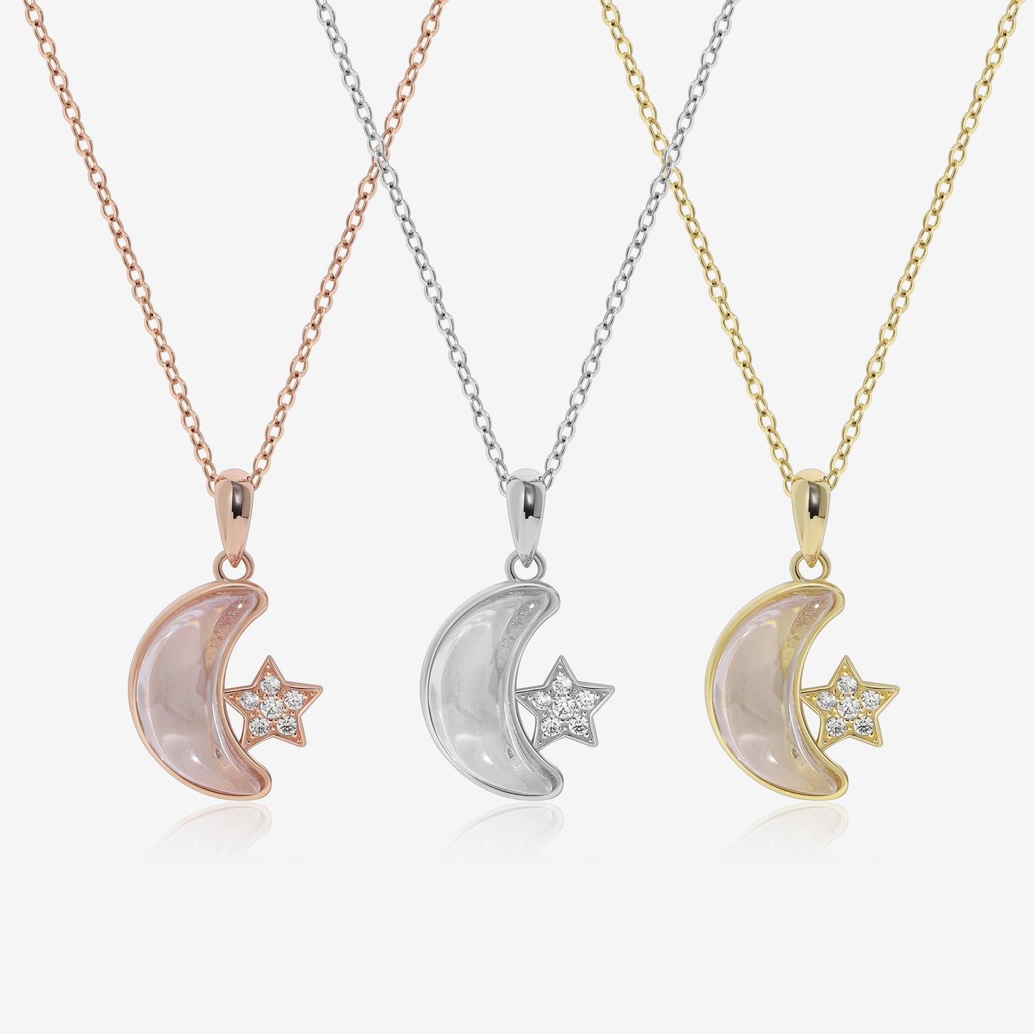 Twilight Magic Moon Star Necklace