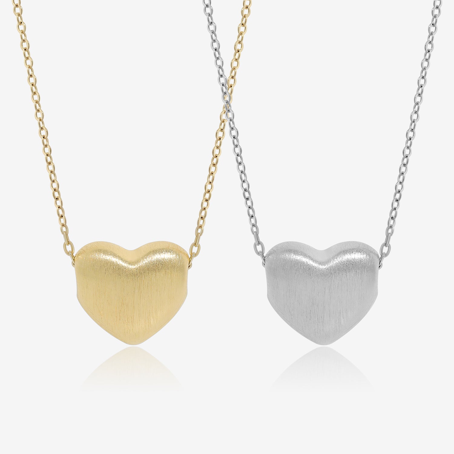 Satin Glow Heart Necklace