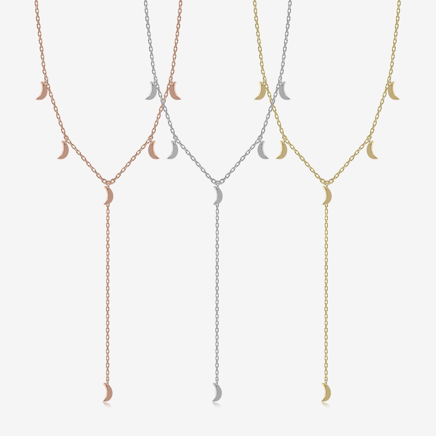 Moon Lariat Necklace