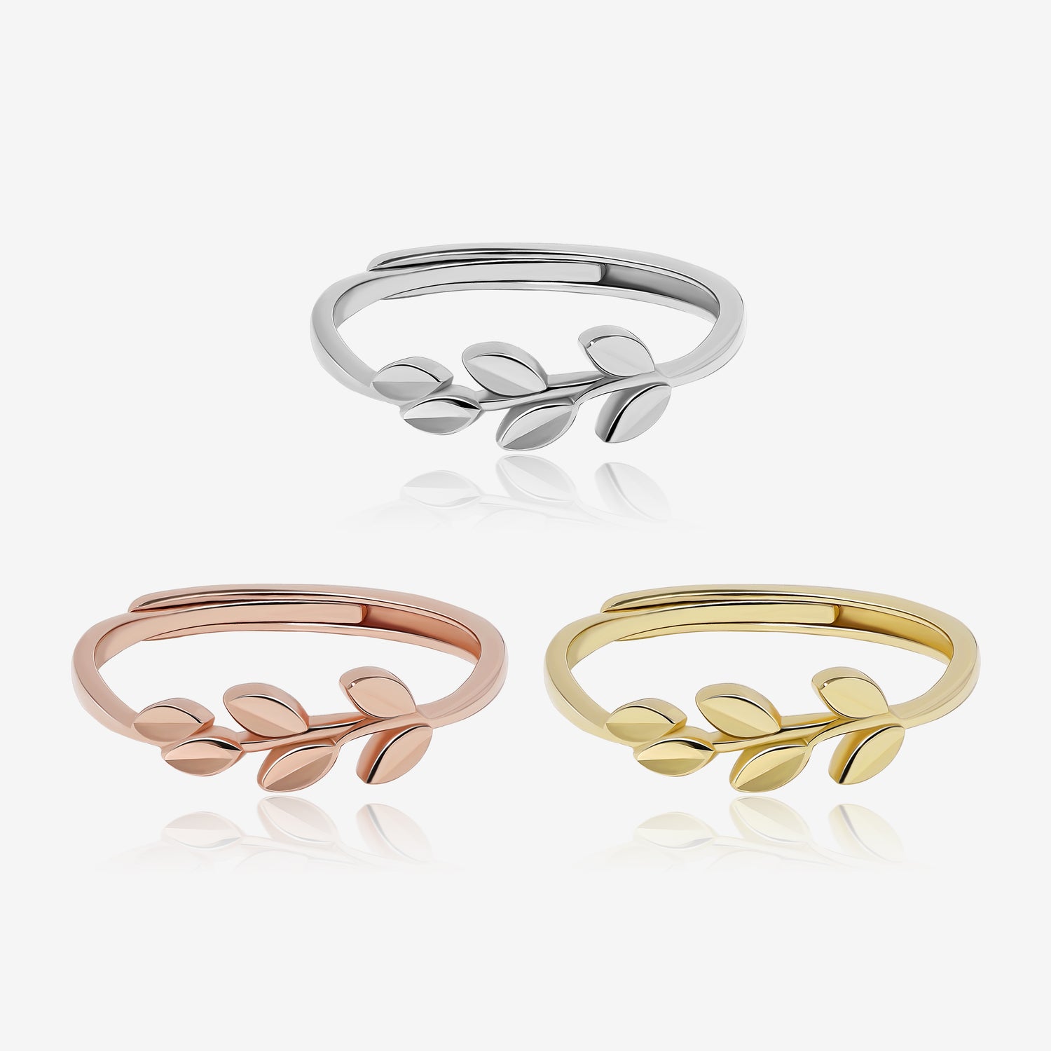 Serene Leaf Ring