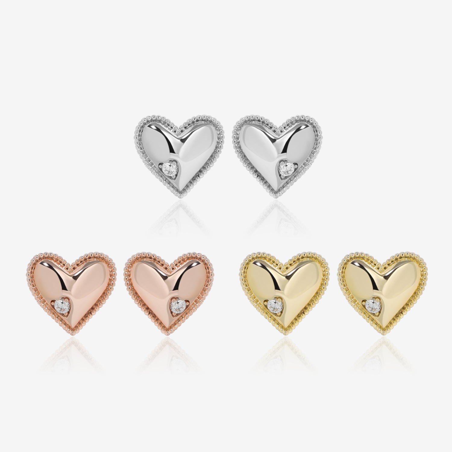 Minimalist Heart Earrings