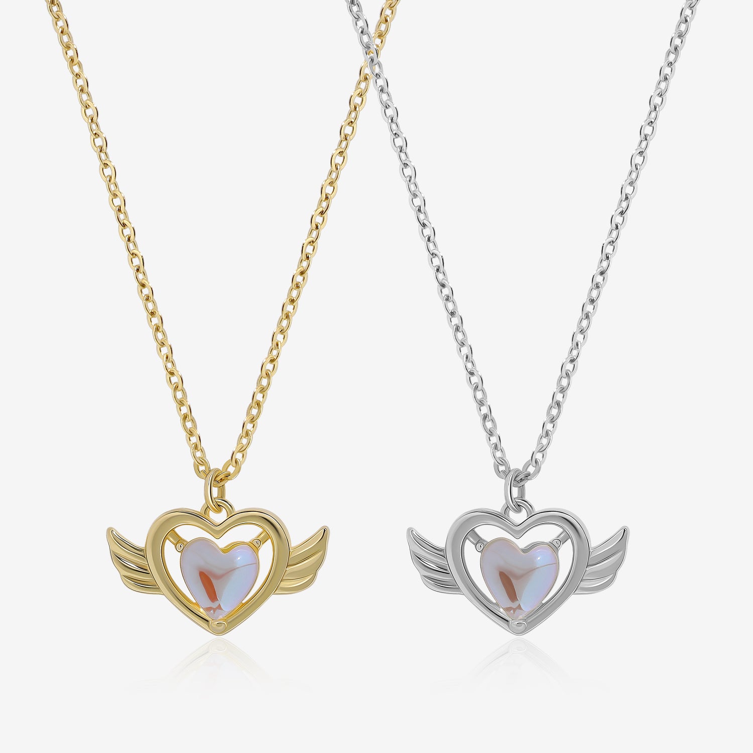 Guardian Wings Heart Necklace