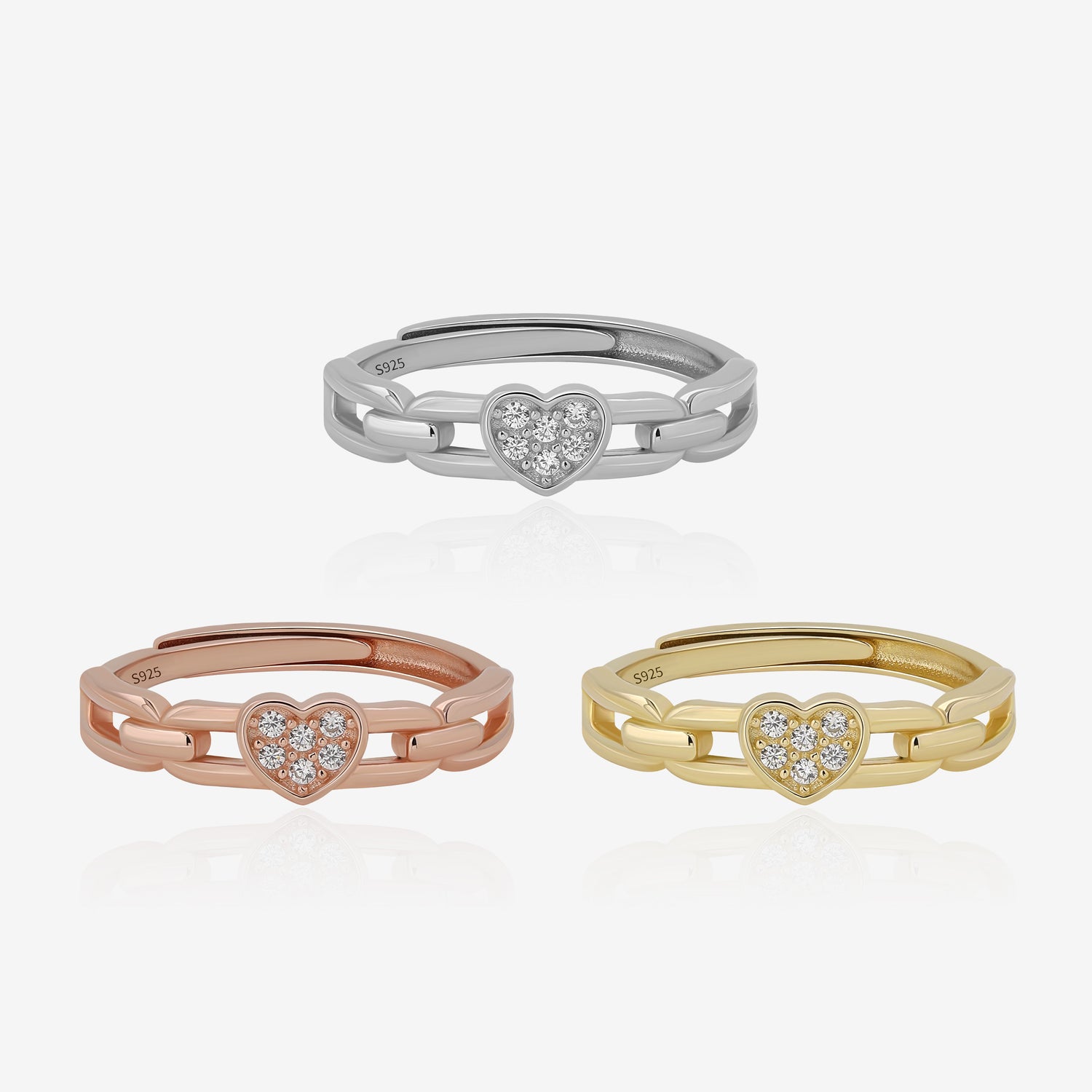 Chain of Love Ring