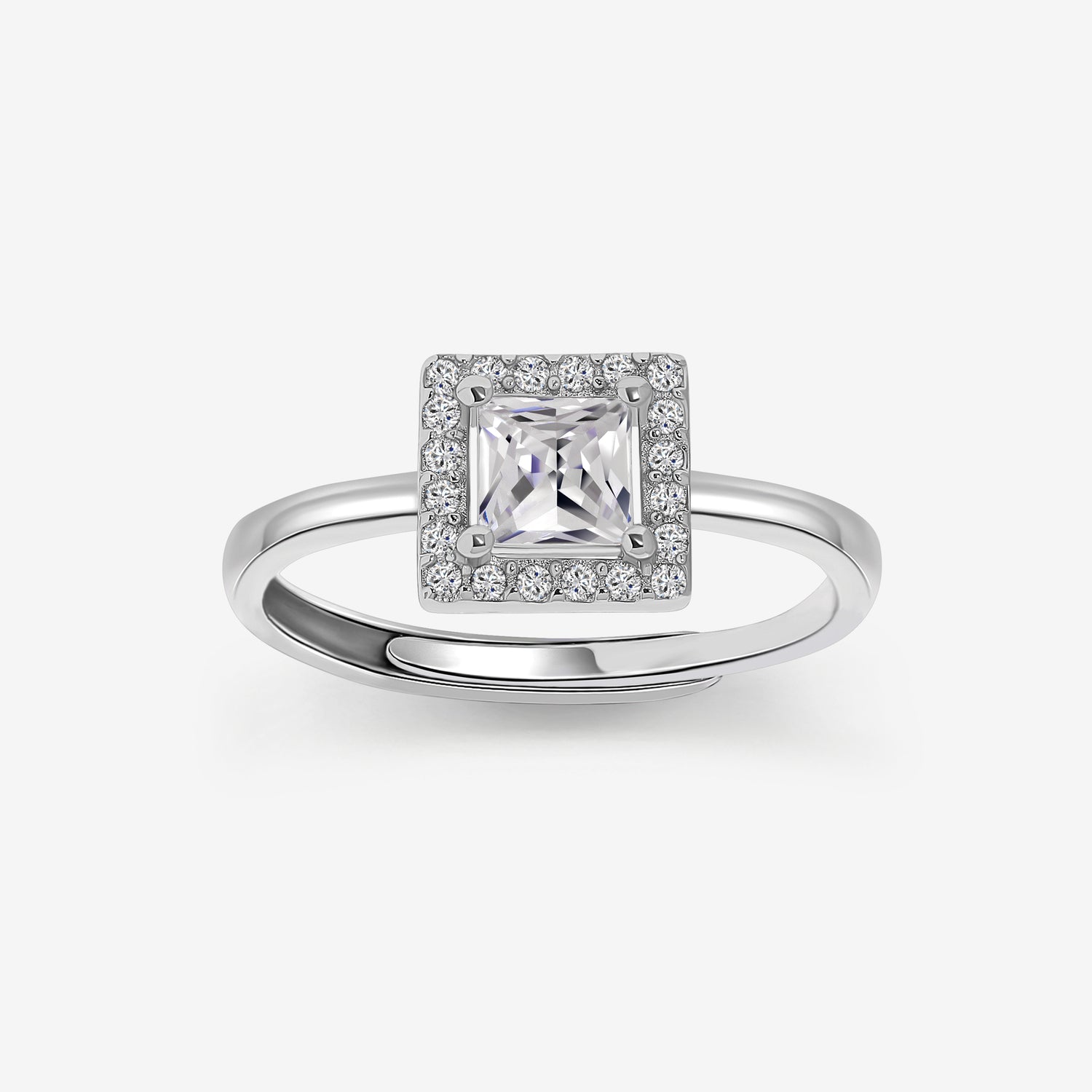Regal Halo Princess Ring